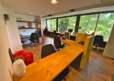 étage bureau vue Saône
